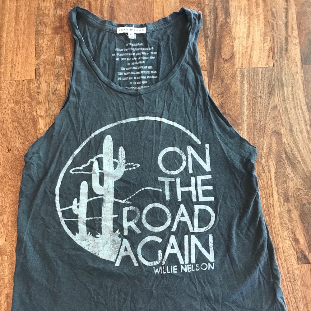 Junk food brand Willie Nelson tank top